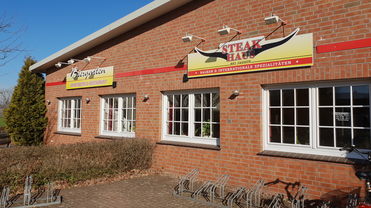 Außenansicht des Steakhauses bei Jasmin an der Lissaer Straße